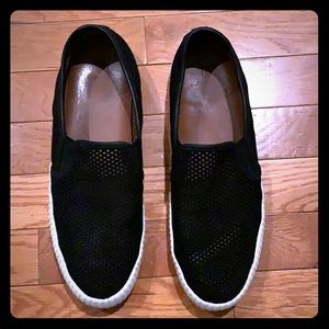 Frye Camille Perforated Black Slip On Sneakers 10